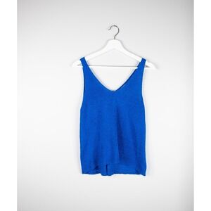 Blu Pepper Women's small Royal Blue Knit Tank summer lightweight